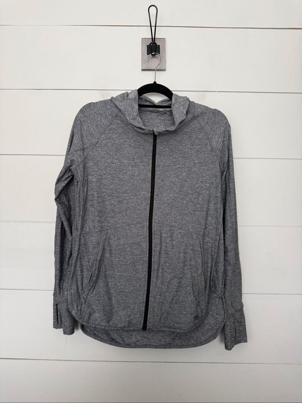 Athleta Women’s XL Grey Marled Zip Up Jacket